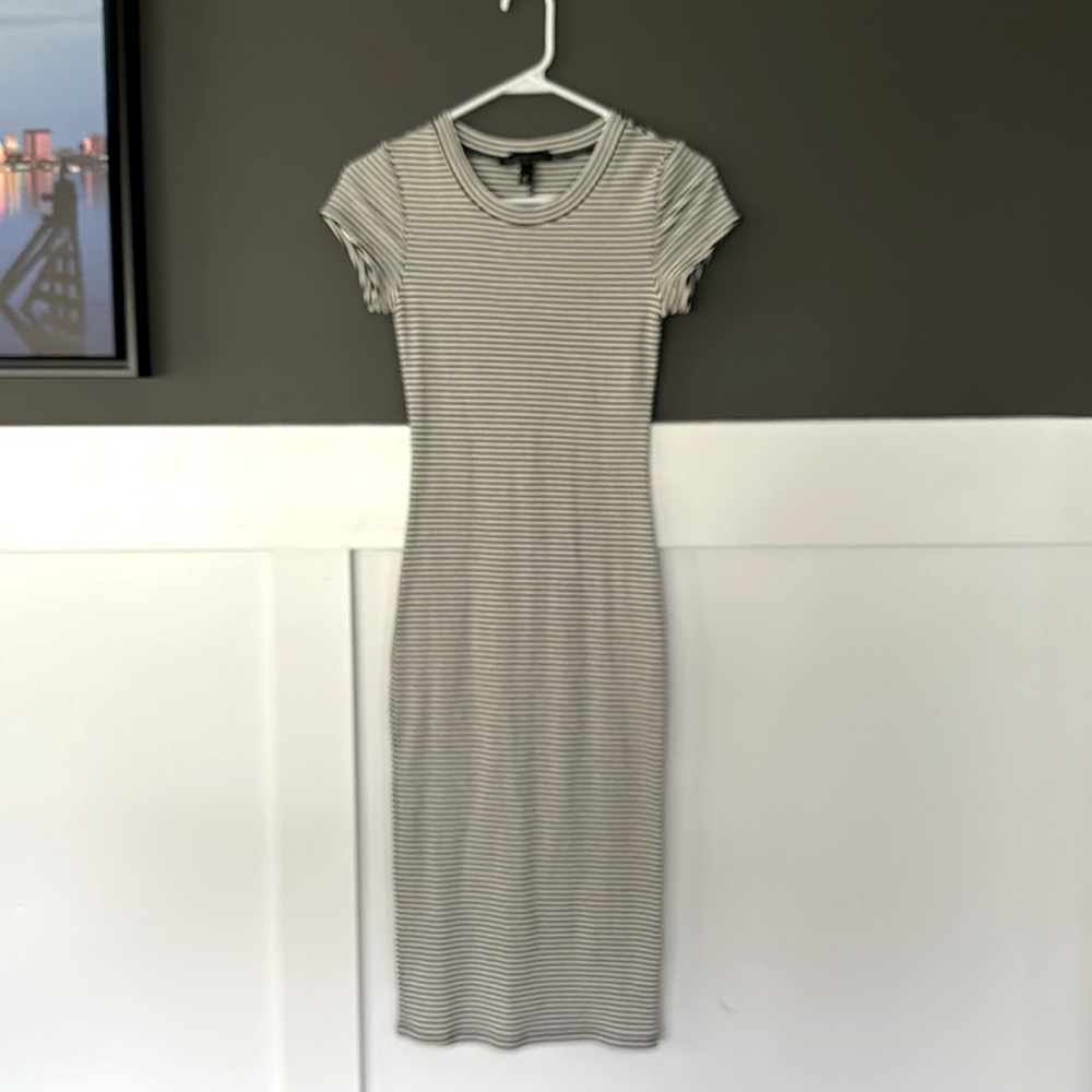 Striped bodycon dress